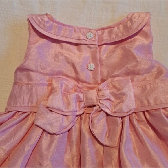 Gymboree girls size 2T pink & white shimmery party dress, EUC - Picture 4 of 5